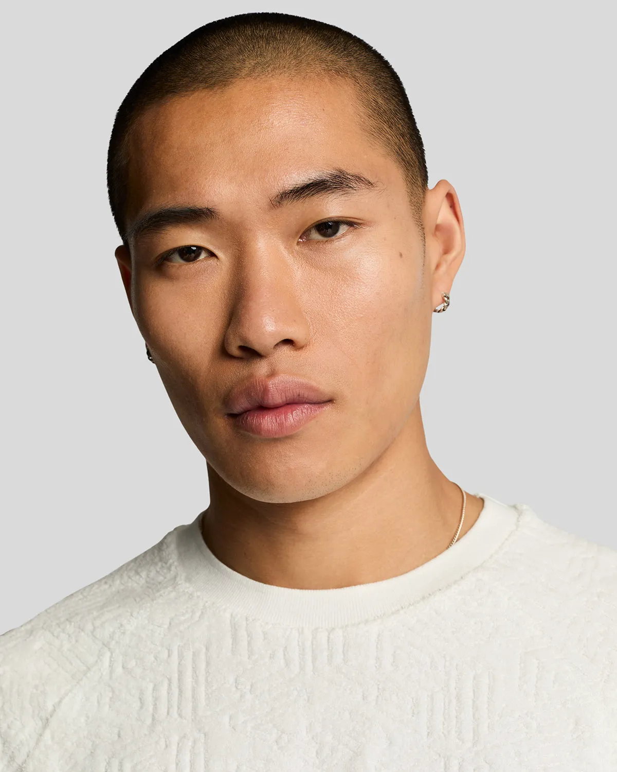 Emblem Towelling T-Shirt sold by Lyle & Scott product image thumbnail 4