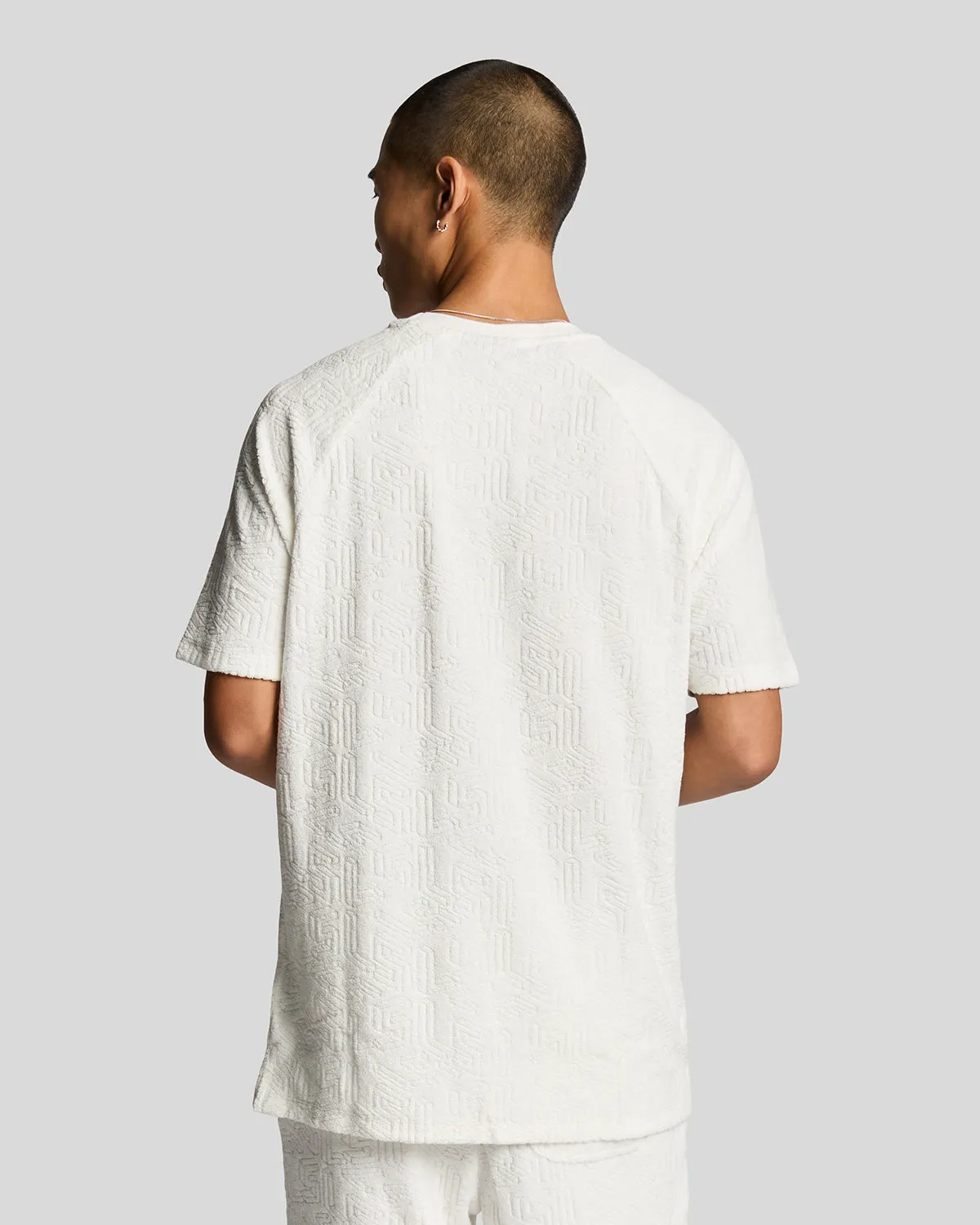 Emblem Towelling T-Shirt sold by Lyle & Scott product image thumbnail 3