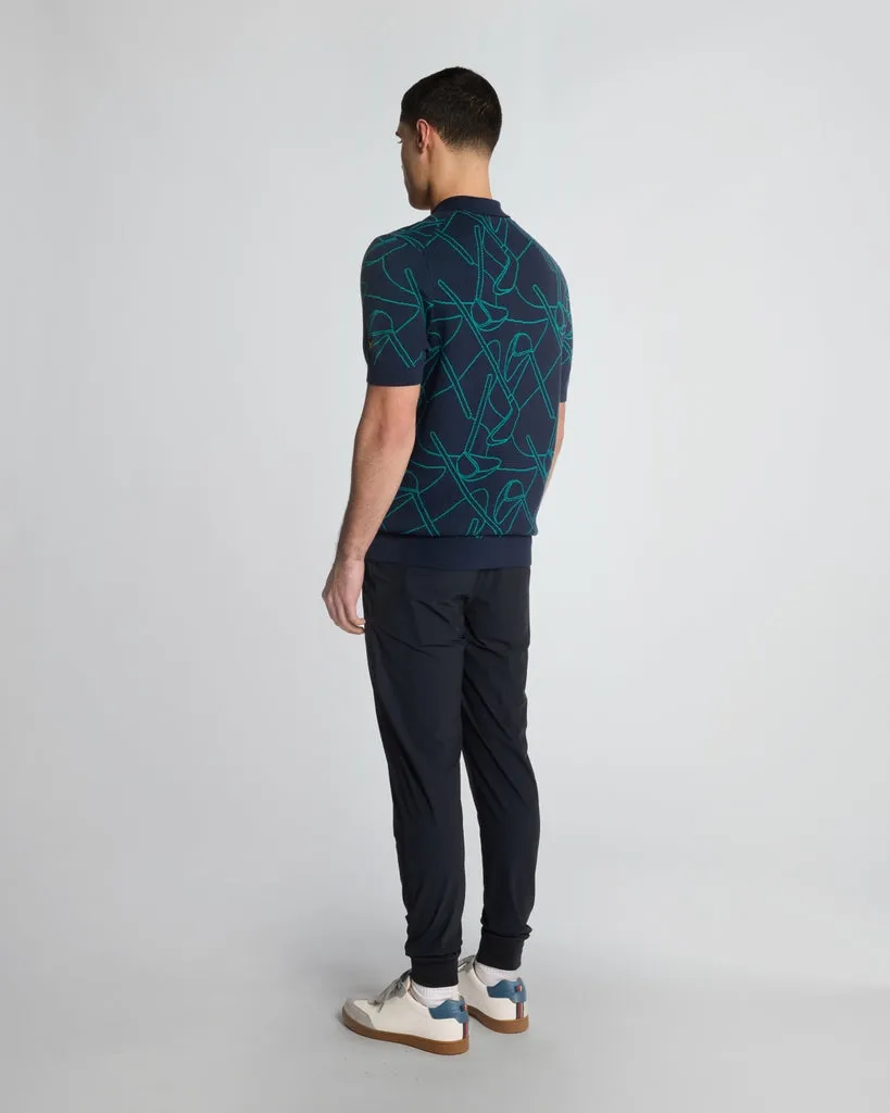 Outline Knitted Polo Shirt sold by Lyle & Scott product image thumbnail 3