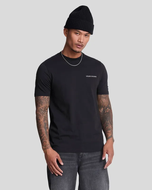 Embroidered Logo Cotton T-Shirt sold by Lyle & Scott