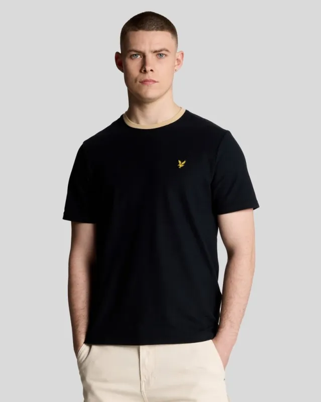 Contrast Collar T-Shirt sold by Lyle & Scott