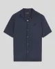 Geo Motif Printed Revere Shirt sold by Lyle & Scott