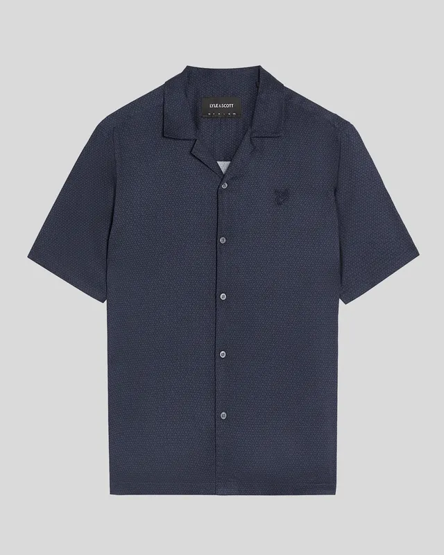 Geo Motif Printed Revere Shirt sold by Lyle & Scott product image thumbnail 5