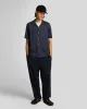 Geo Motif Printed Revere Shirt sold by Lyle & Scott