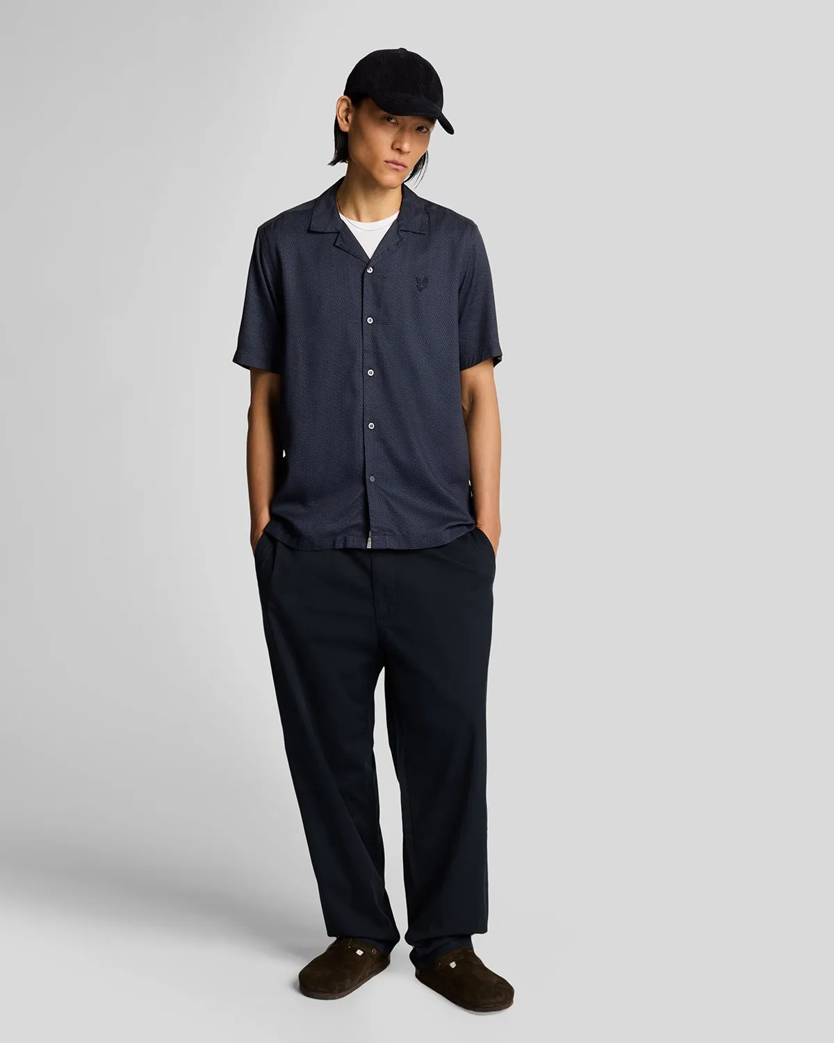 Geo Motif Printed Revere Shirt sold by Lyle & Scott product image thumbnail 2