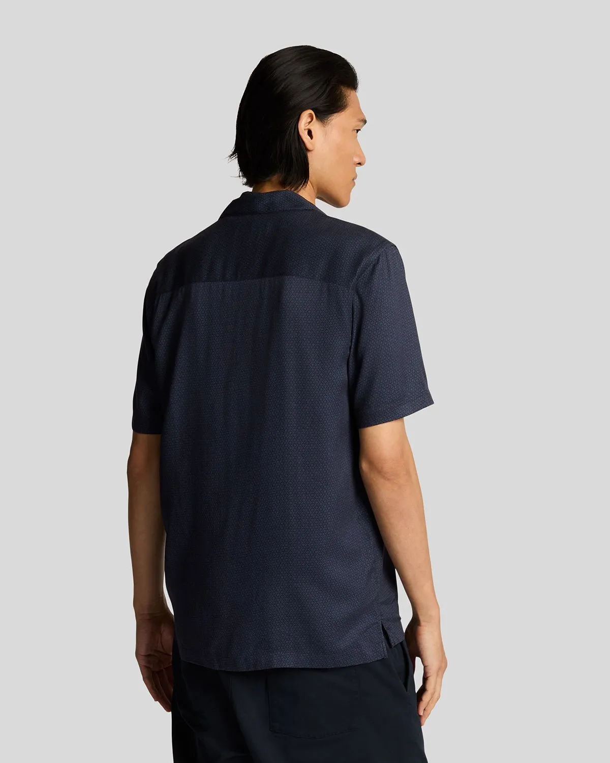 Geo Motif Printed Revere Shirt sold by Lyle & Scott product image thumbnail 3