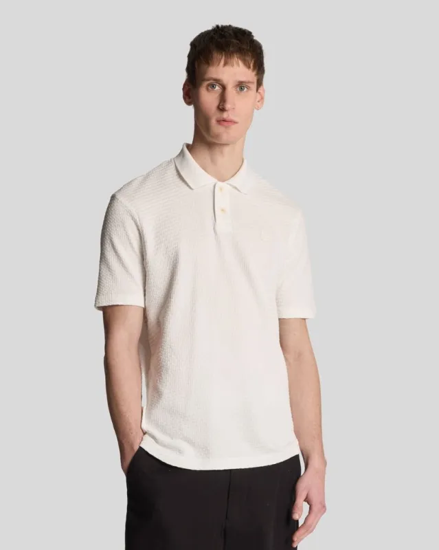 Jacquard Sovereign Polo Shirt sold by Lyle & Scott
