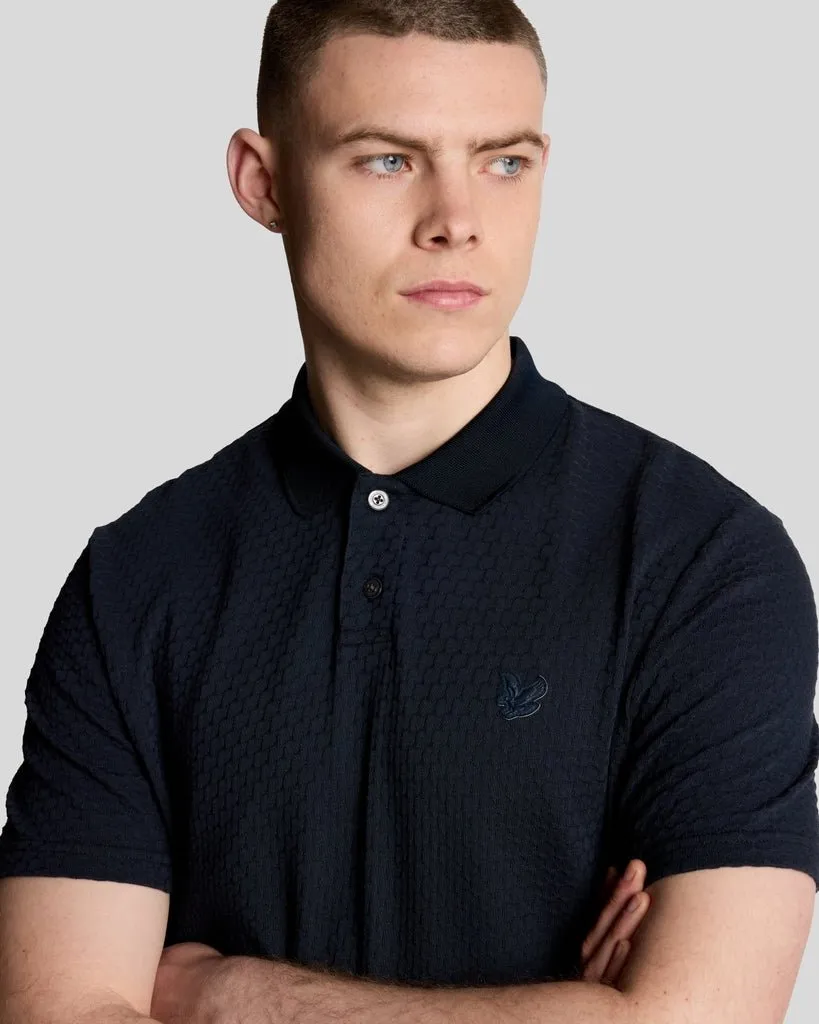 Jacquard Sovereign Polo Shirt sold by Lyle & Scott product image thumbnail 4