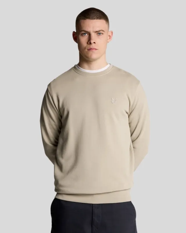 Superfine Cotton Crew Neck Sweatshirt sold by Lyle & Scott