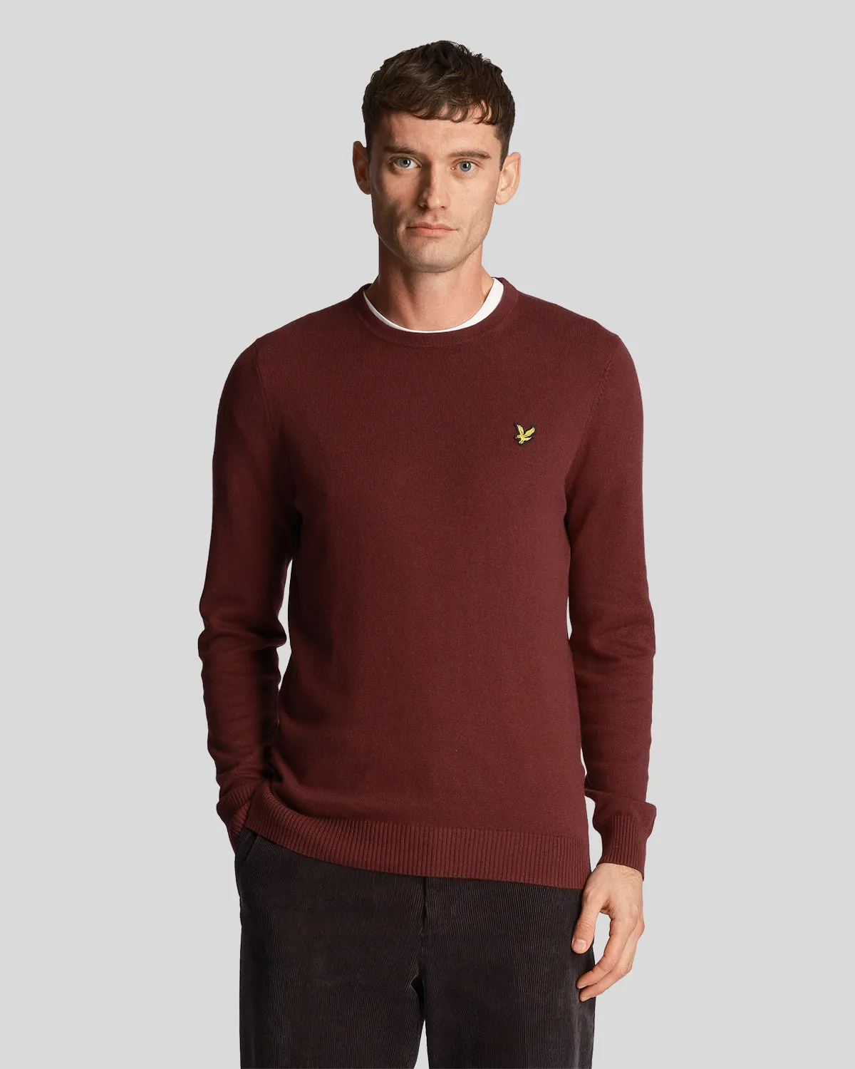 Cotton Merino Crew Neck Jumper sold by Lyle & Scott