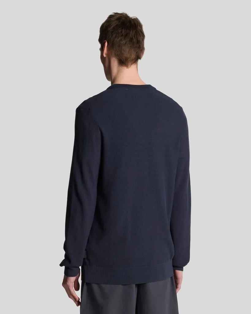 Pique Knitted Crew Neck Jumper sold by Lyle & Scott product image thumbnail 3