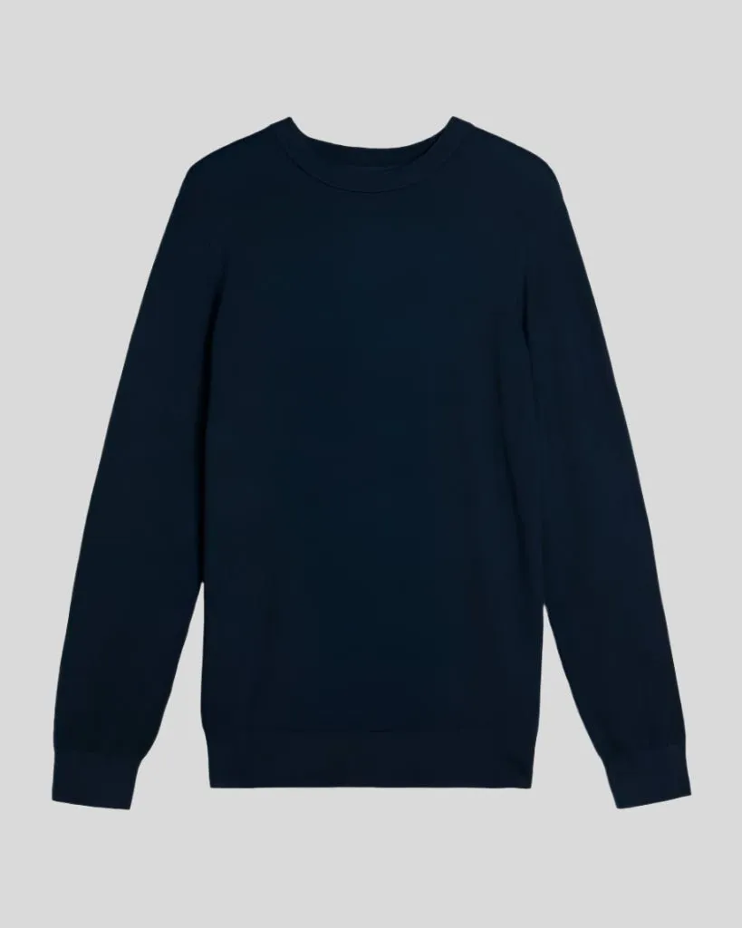 Pique Knitted Crew Neck Jumper sold by Lyle & Scott product image thumbnail 5