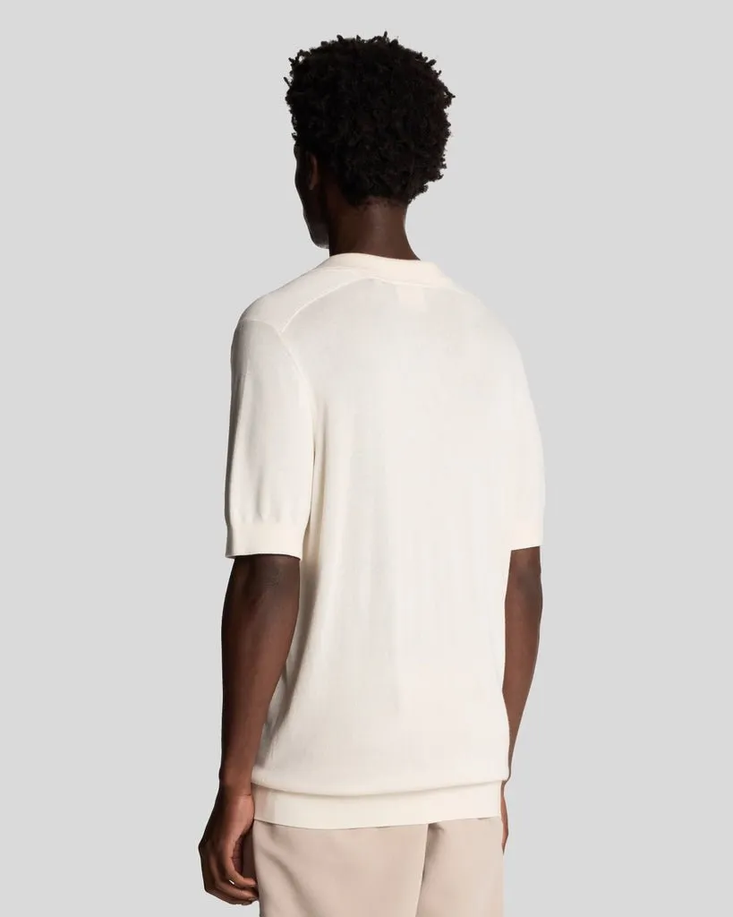 Seam Tipped Knitted Polo Shirt sold by Lyle & Scott product image thumbnail 3