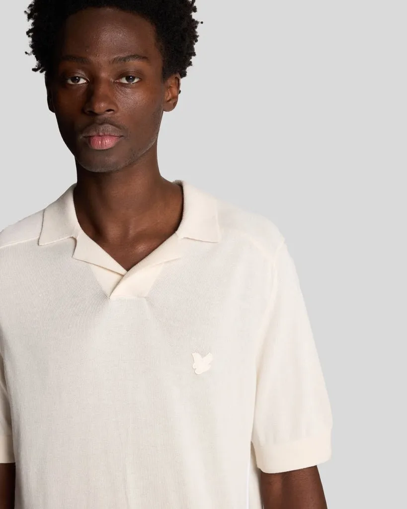 Seam Tipped Knitted Polo Shirt sold by Lyle & Scott product image thumbnail 4