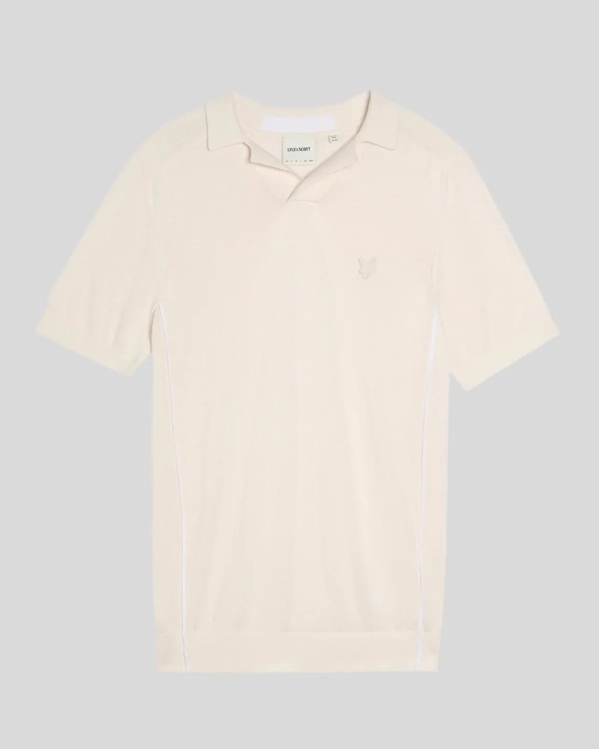 Seam Tipped Knitted Polo Shirt sold by Lyle & Scott product image thumbnail 5