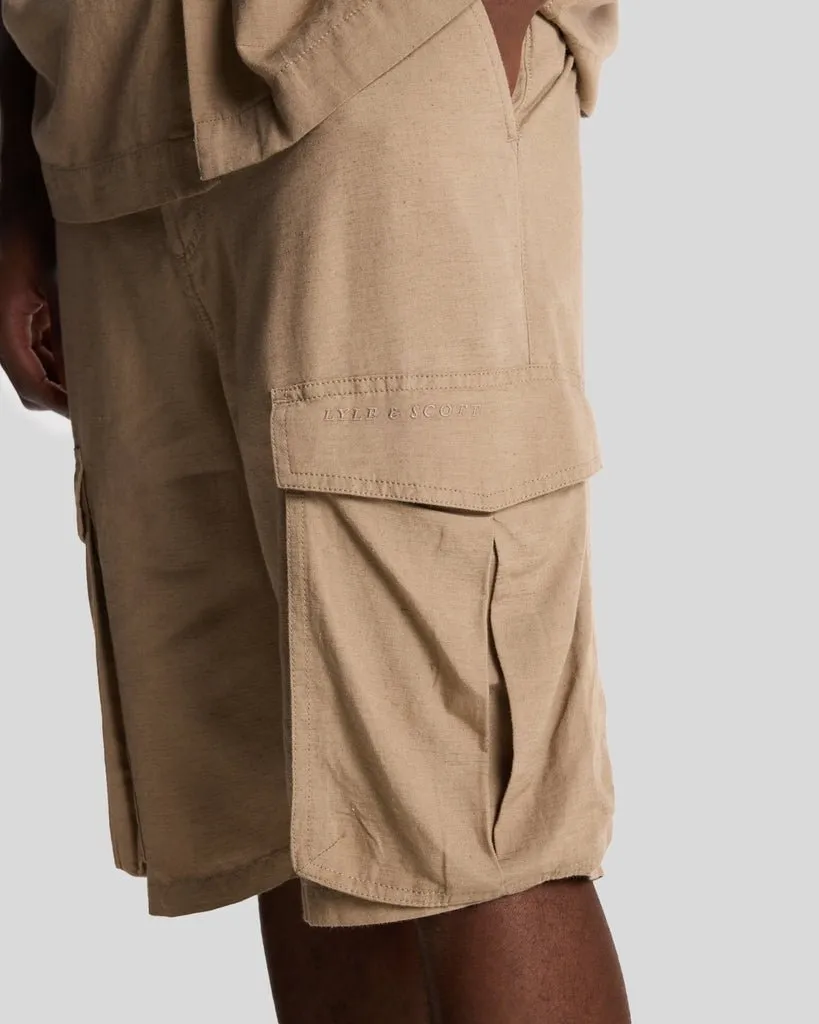 Cotton Linen Cargo Shorts sold by Lyle & Scott product image thumbnail 4