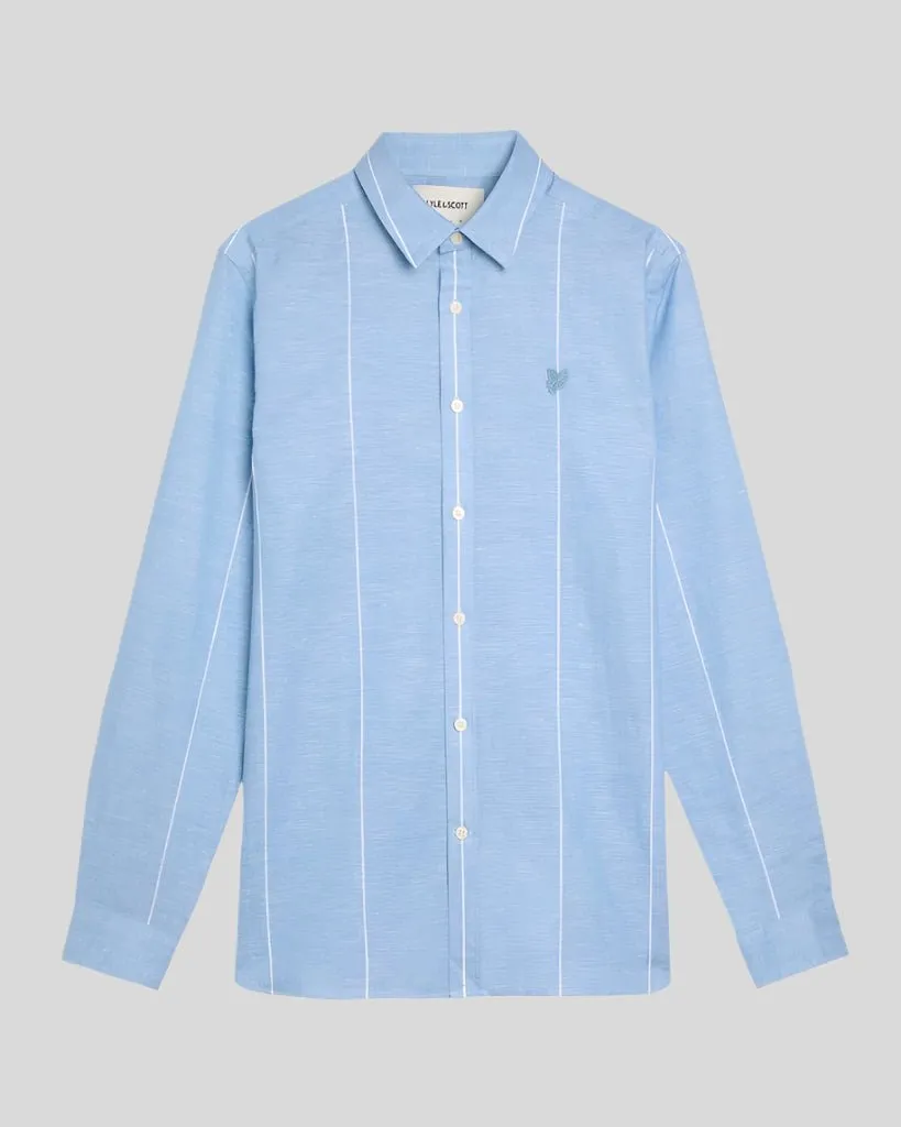 Linen Stripe Long Sleeve Shirt sold by Lyle & Scott product image thumbnail 5