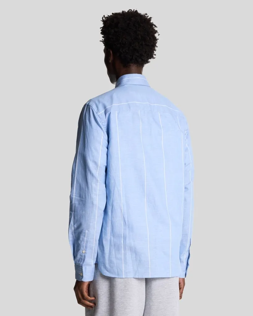 Linen Stripe Long Sleeve Shirt sold by Lyle & Scott product image thumbnail 3