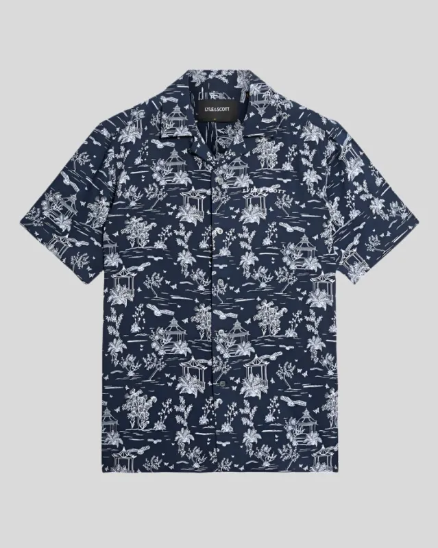 Botanical Garden Print Resort Shirt sold by Lyle & Scott