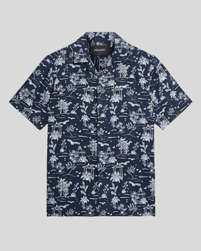 Botanical Garden Print Resort Shirt sold by Lyle & Scott