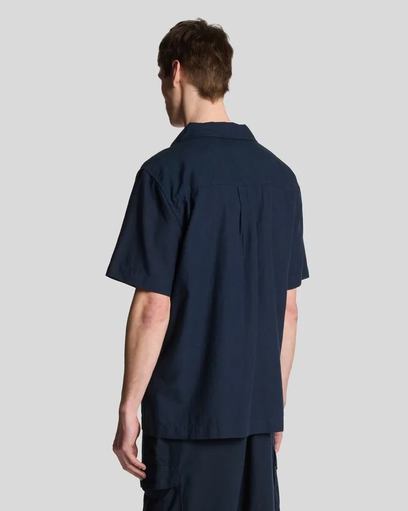 Cotton Linen Revere Collar Shirt sold by Lyle & Scott product image thumbnail 2
