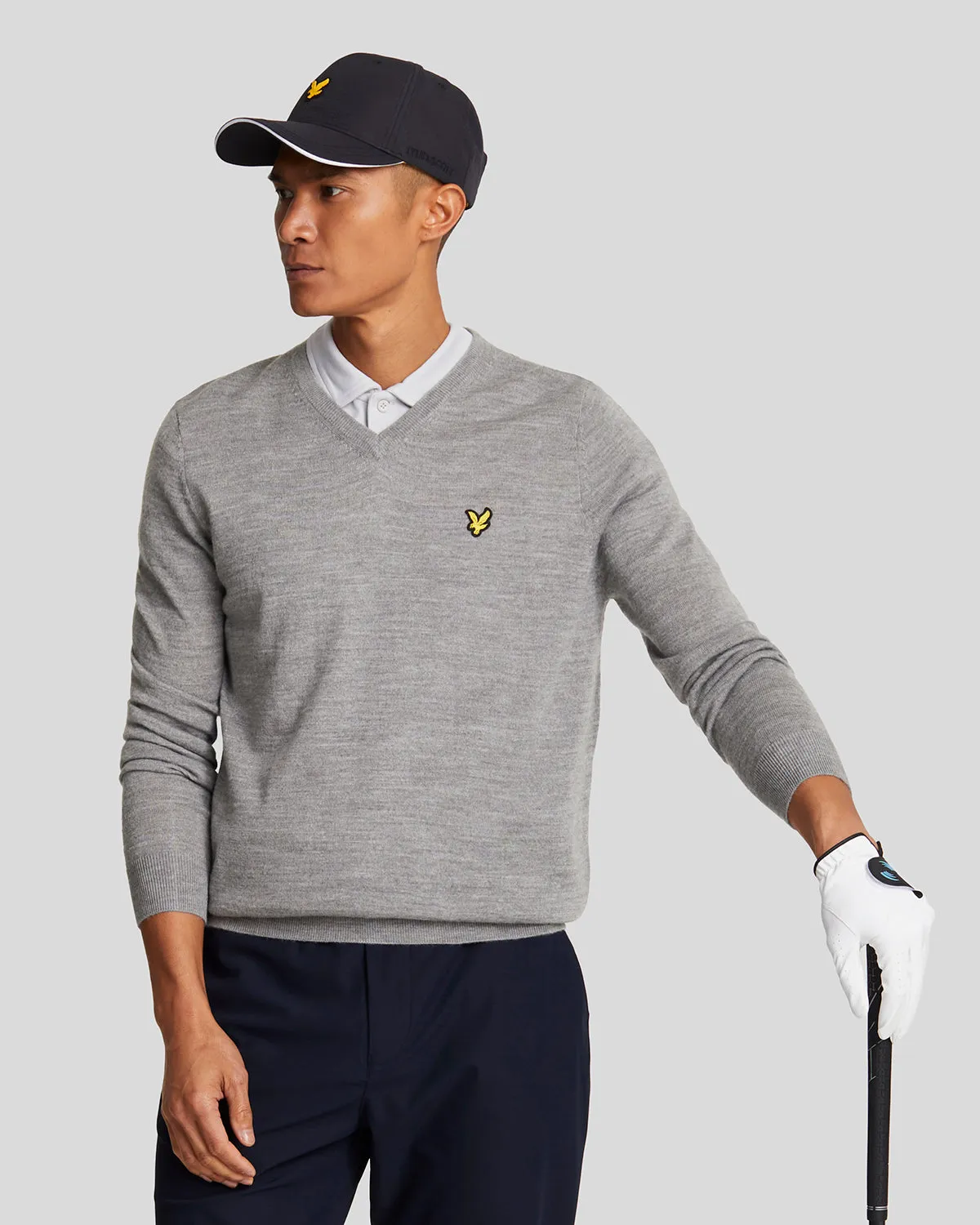 Wool Blend V Neck Jumper sold by Lyle & Scott