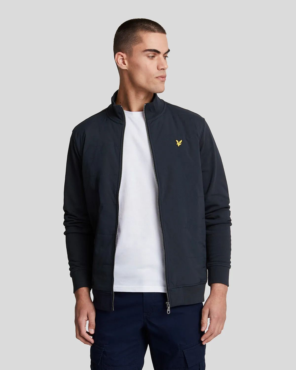 Hybrid Baffled Track Jacket sold by Lyle & Scott
