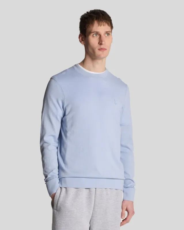 Superfine Cotton Crew Neck Jumper sold by Lyle & Scott