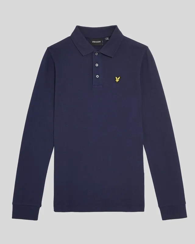 Long Sleeve Cotton Polo Shirt sold by Lyle & Scott