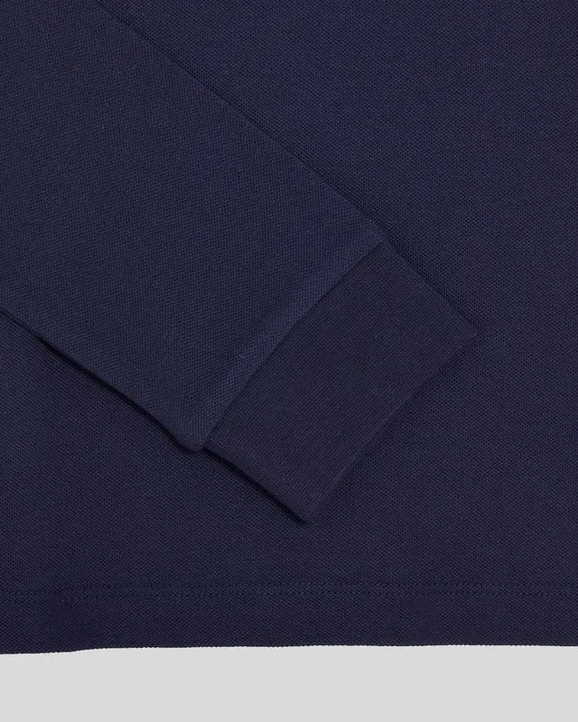 Long Sleeve Cotton Polo Shirt sold by Lyle & Scott product image thumbnail 3