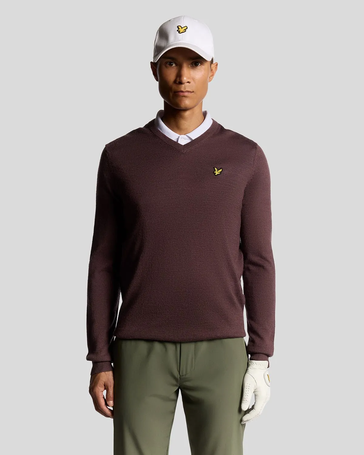 Wool Blend V Neck Jumper sold by Lyle & Scott