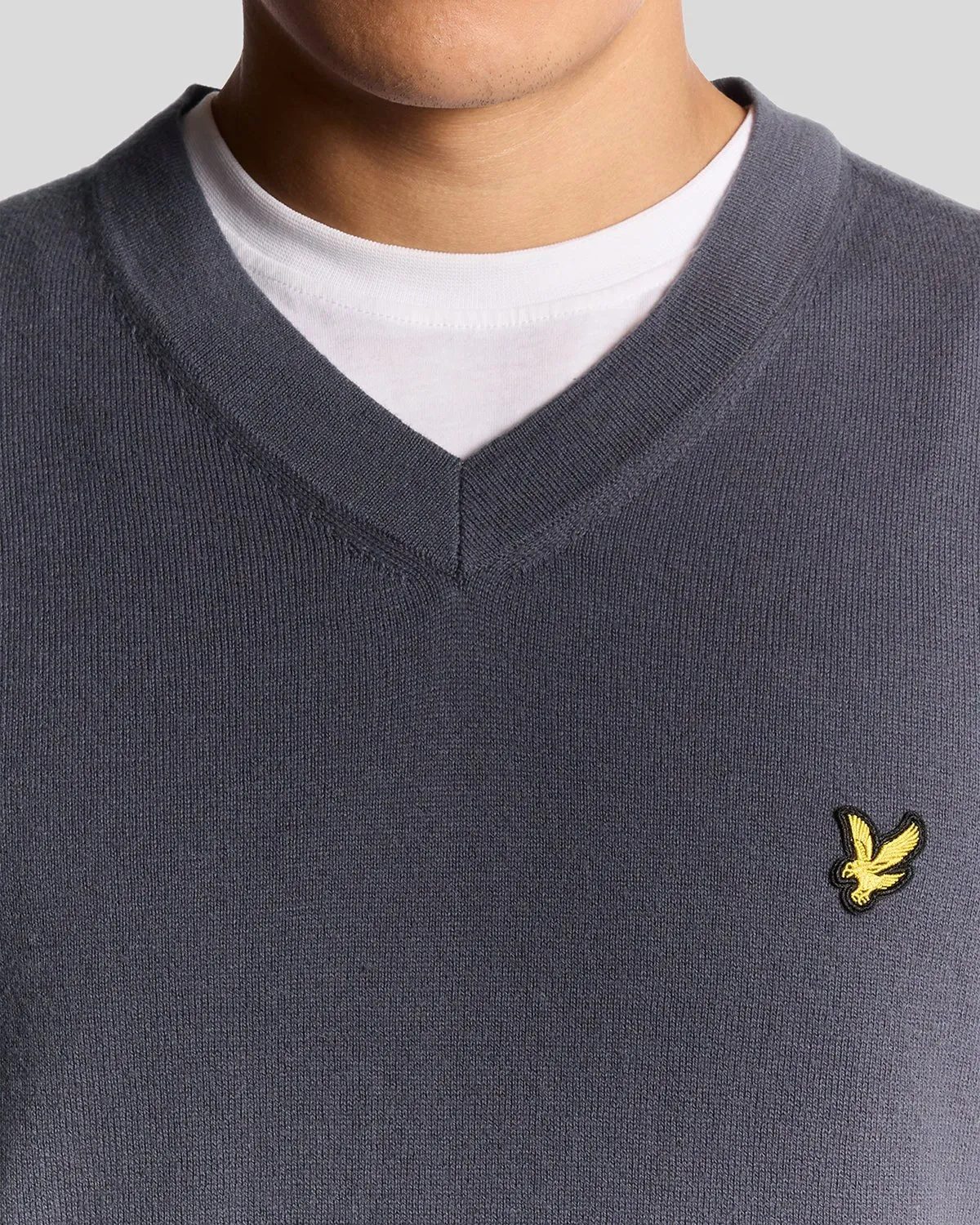 Cotton Merino V Neck Jumper sold by Lyle & Scott product image thumbnail 3