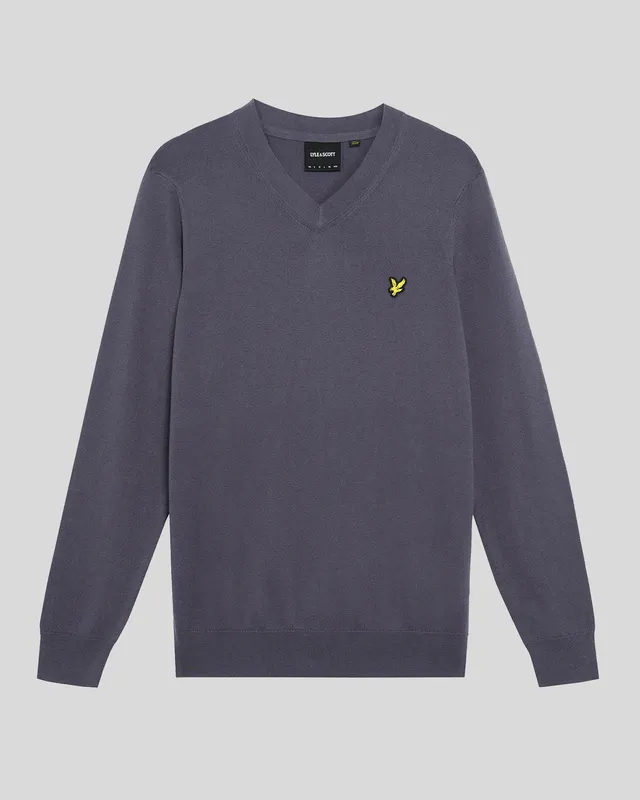 Cotton Merino V Neck Jumper sold by Lyle & Scott product image thumbnail 5