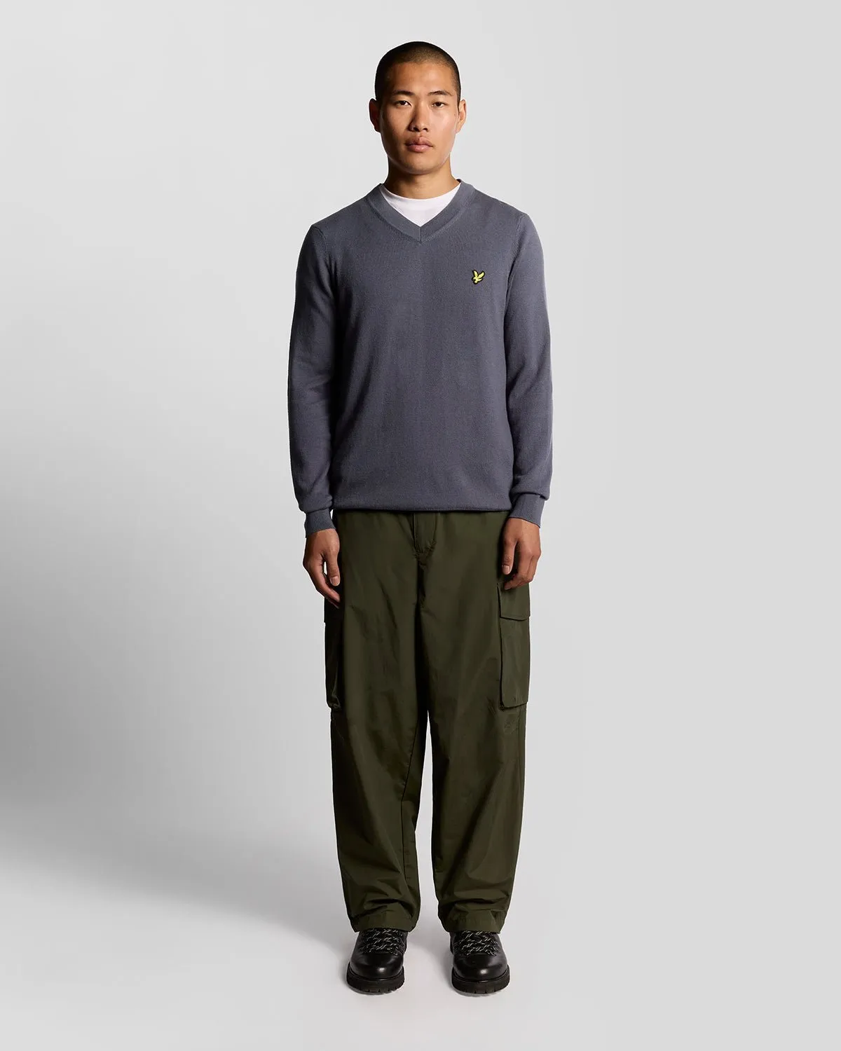 Cotton Merino V Neck Jumper sold by Lyle & Scott product image thumbnail 2