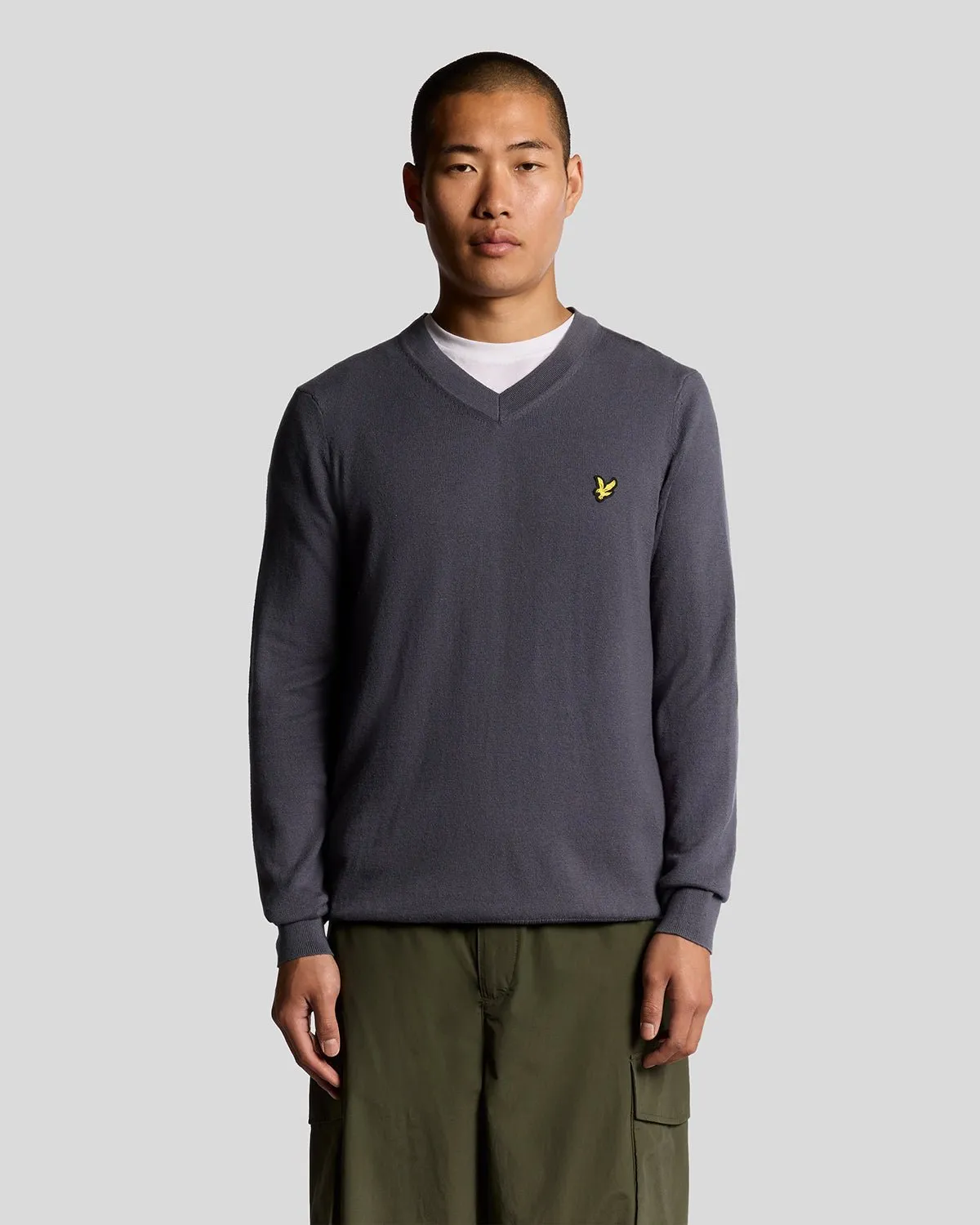 Cotton Merino V Neck Jumper sold by Lyle & Scott