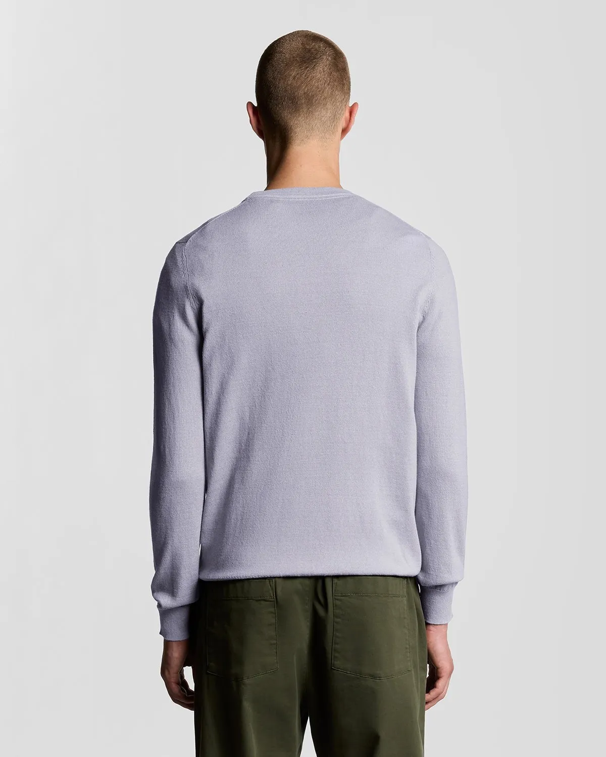 Cotton Merino Crew Neck Jumper sold by Lyle & Scott product image thumbnail 4