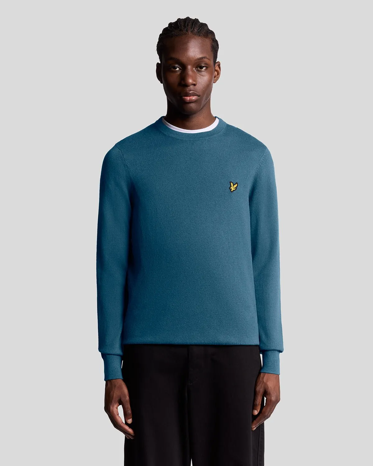 Cotton Merino Crew Neck Jumper sold by Lyle & Scott