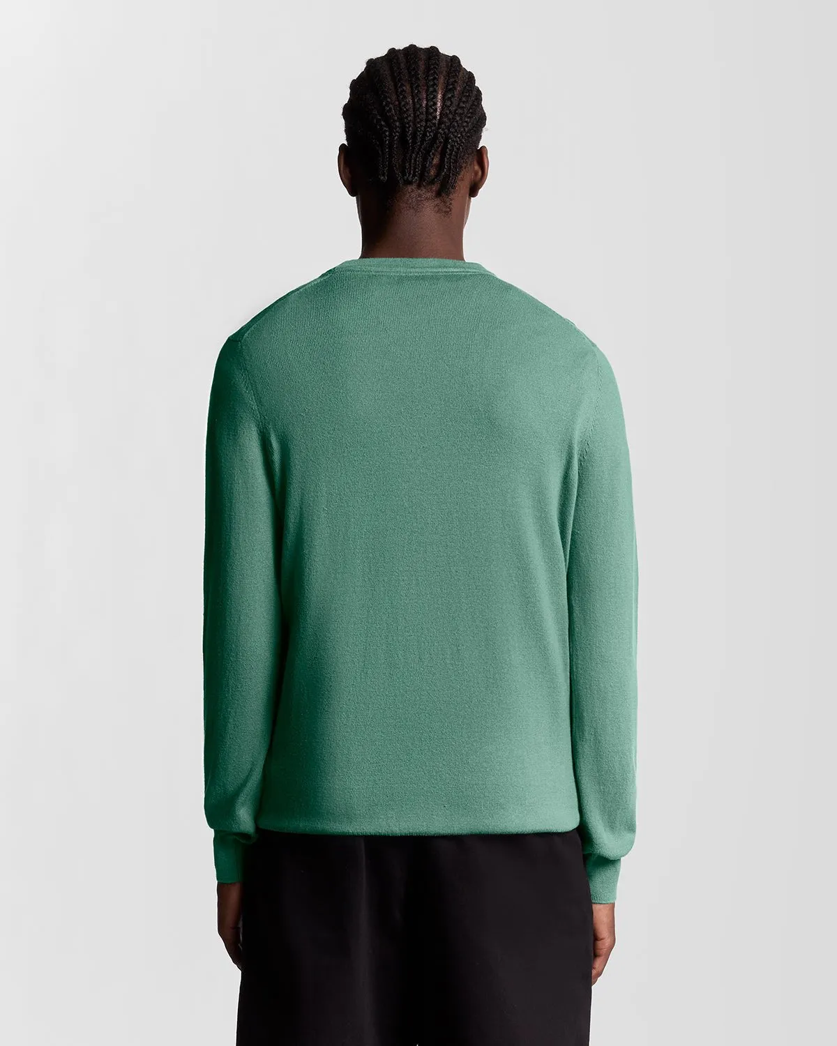 Cotton Merino Crew Neck Jumper sold by Lyle & Scott product image thumbnail 4
