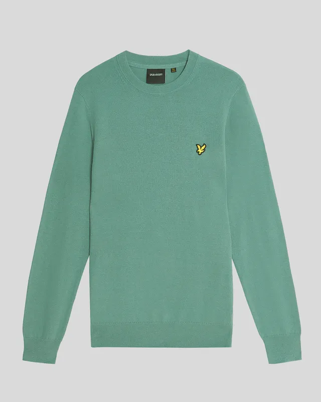 Cotton Merino Crew Neck Jumper sold by Lyle & Scott product image thumbnail 5