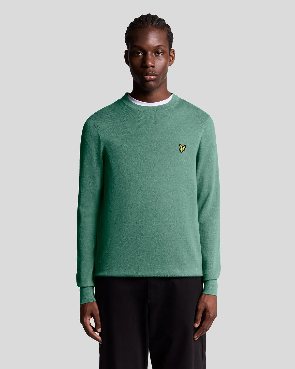 Cotton Merino Crew Neck Jumper sold by Lyle & Scott
