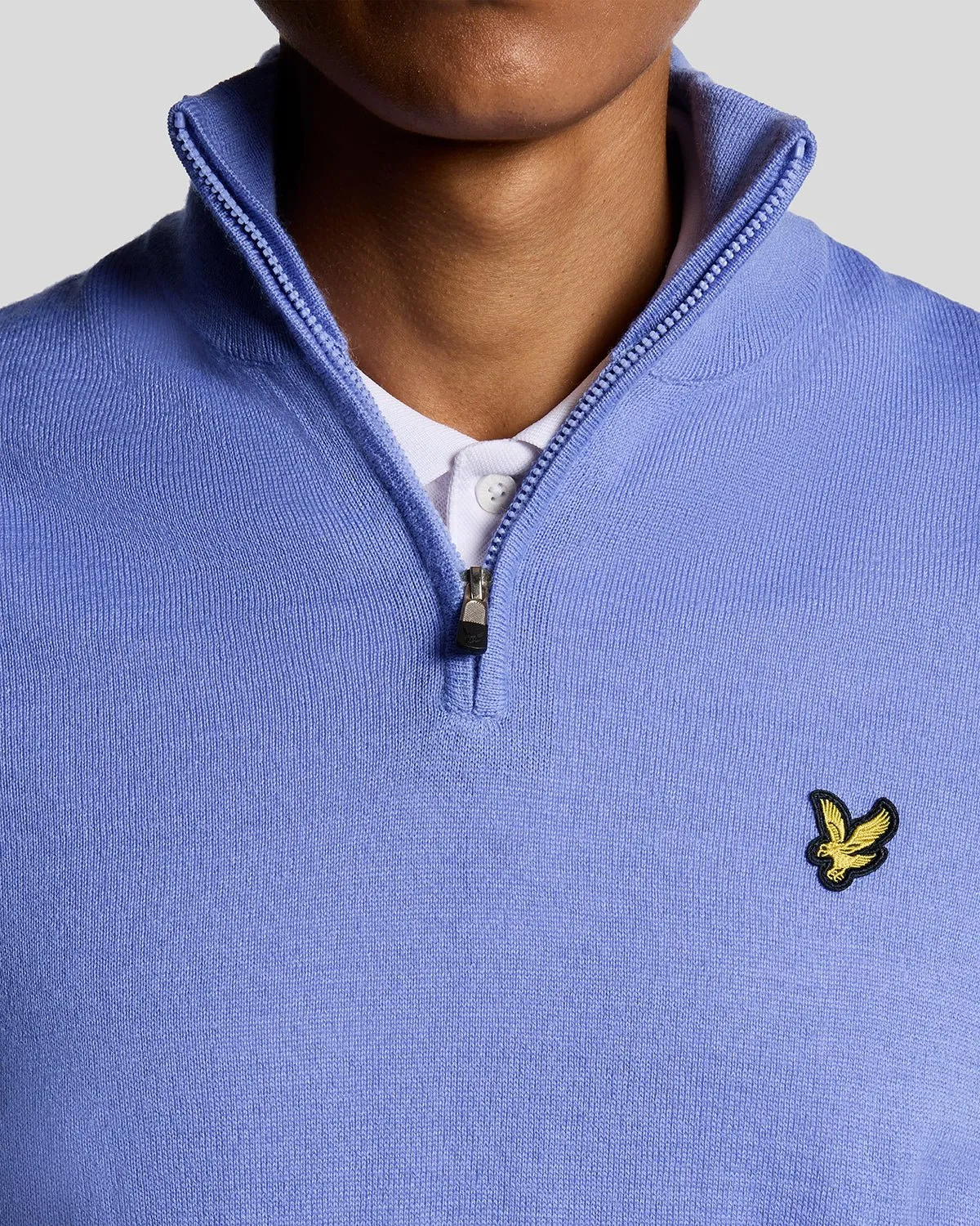 1/4 Zip Wool Blend Jumper sold by Lyle & Scott product image thumbnail 3