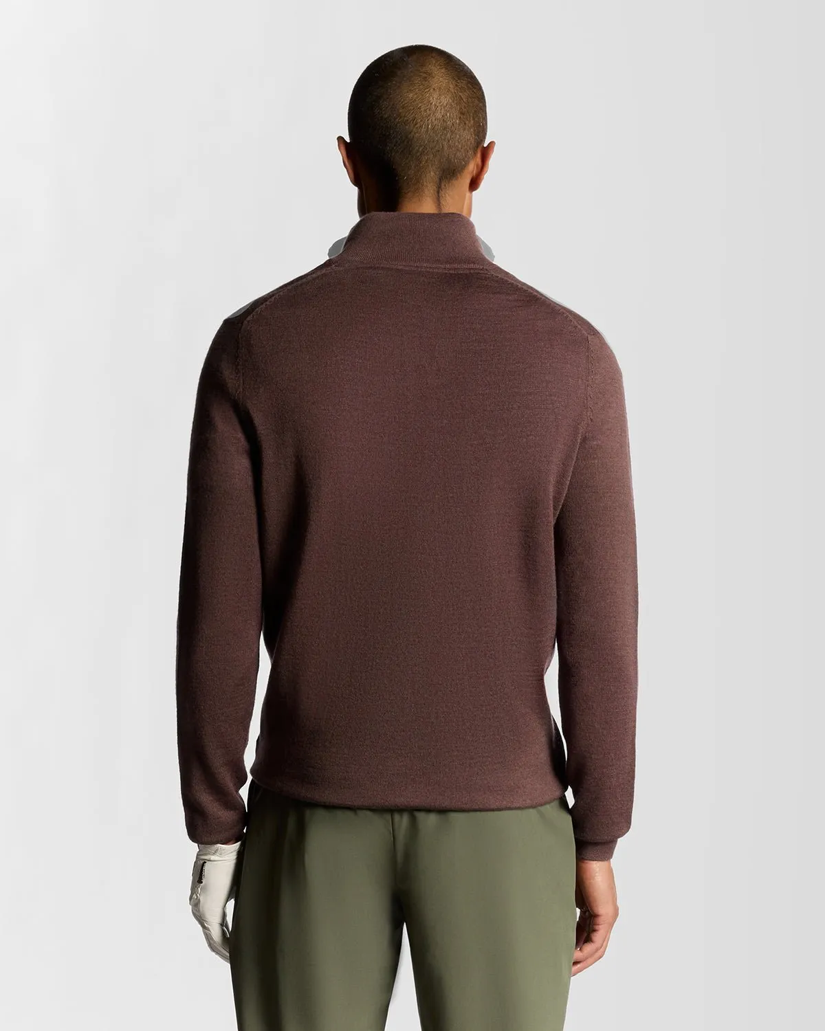 1/4 Zip Wool Blend Jumper sold by Lyle & Scott product image thumbnail 4