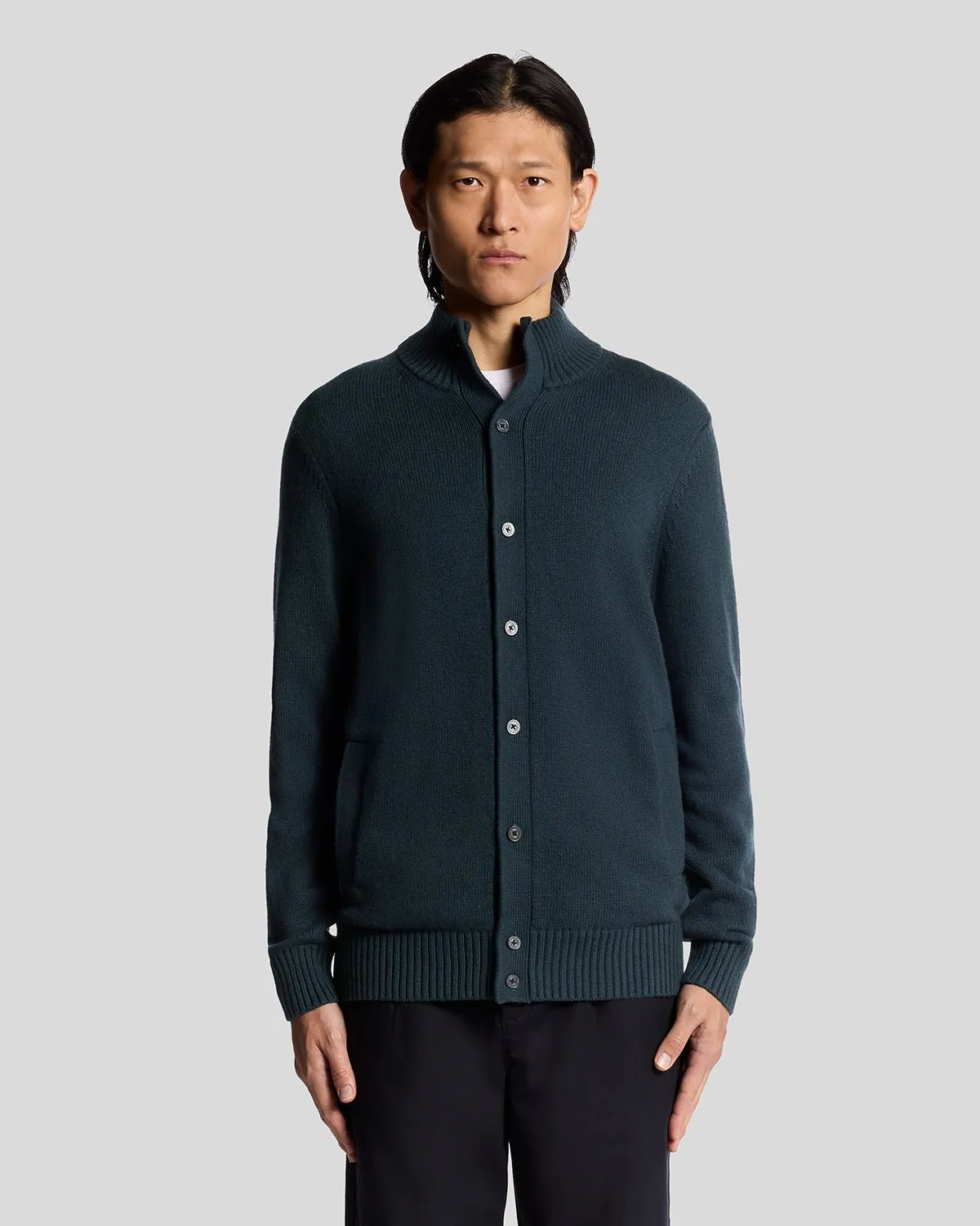 Wool Blend Cardigan sold by Lyle & Scott