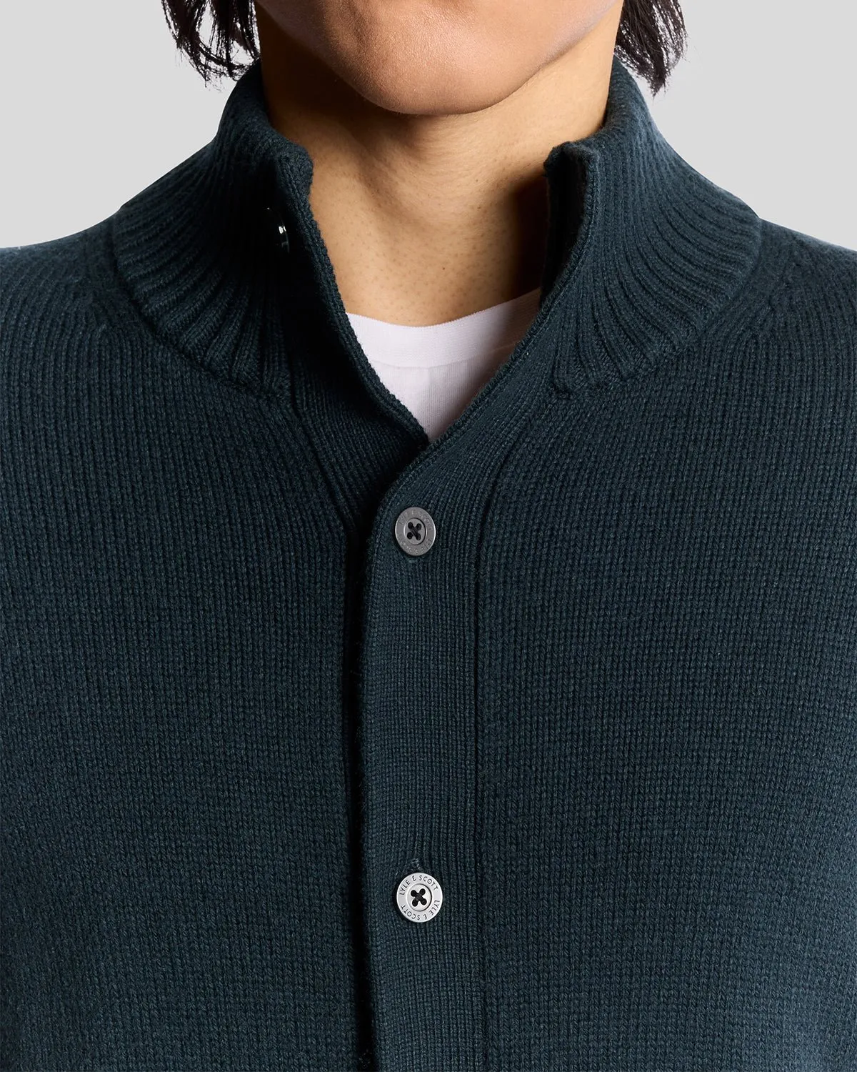 Wool Blend Cardigan sold by Lyle & Scott product image thumbnail 3