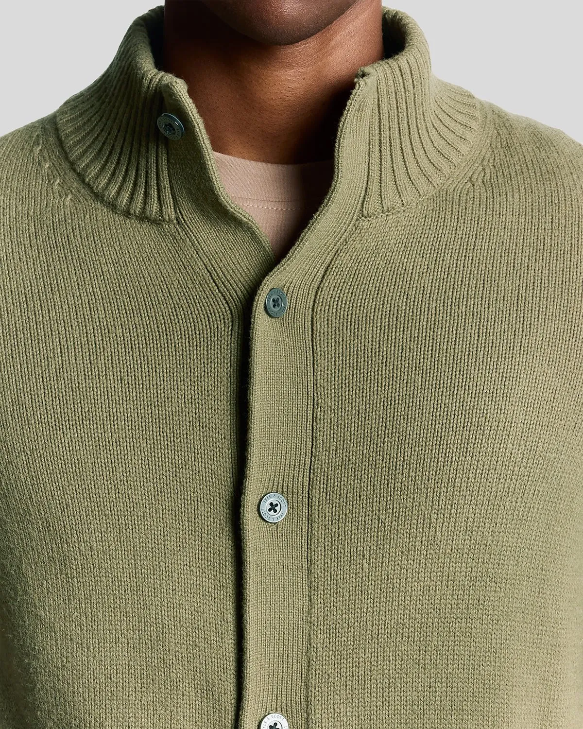 Wool Blend Cardigan sold by Lyle & Scott product image thumbnail 3