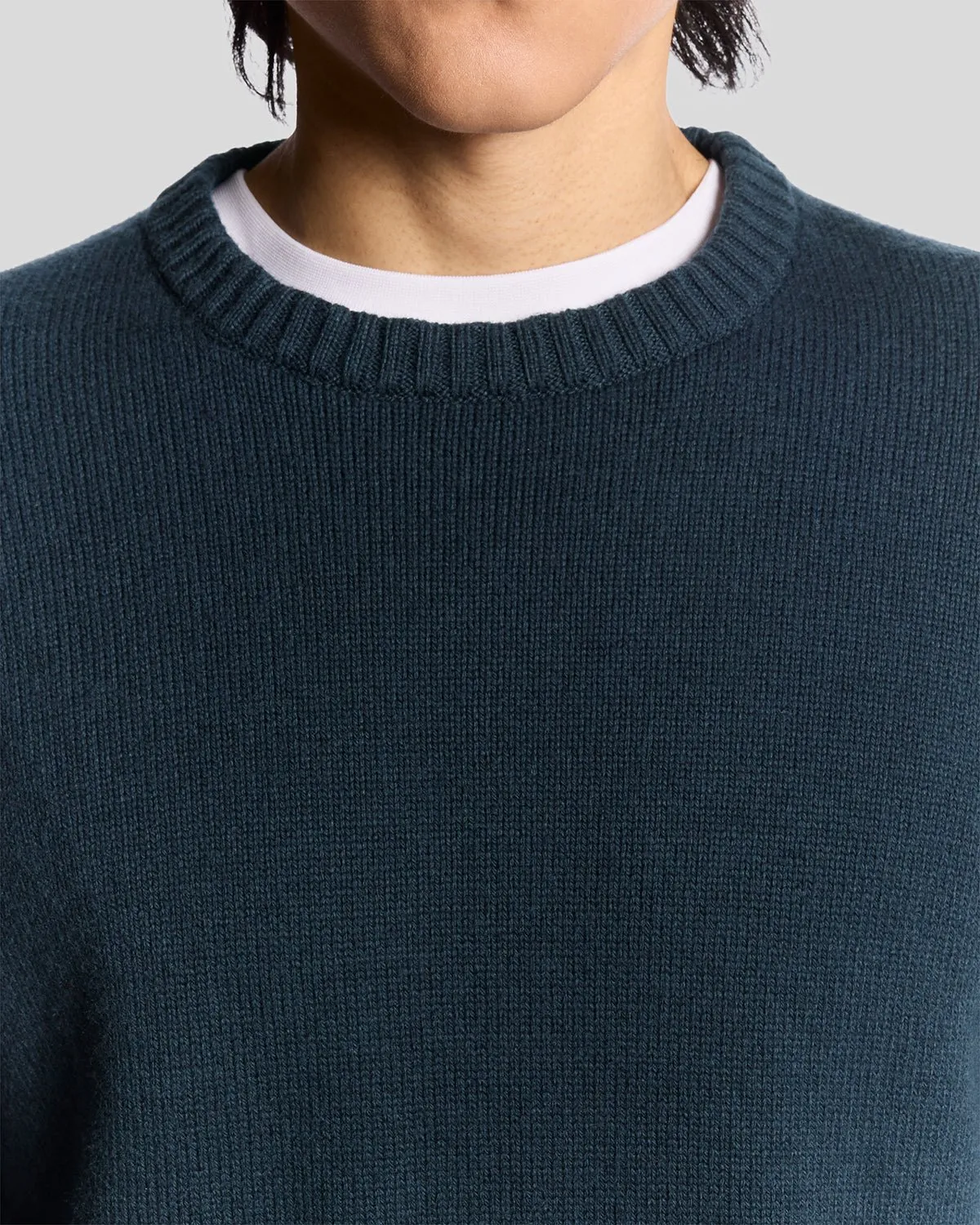 Wool Blend Crew Neck Jumper sold by Lyle & Scott product image thumbnail 3