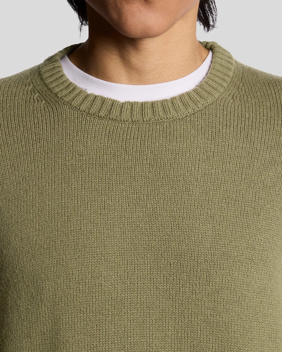 Wool Blend Crew Neck Jumper sold by Lyle & Scott product image thumbnail 3