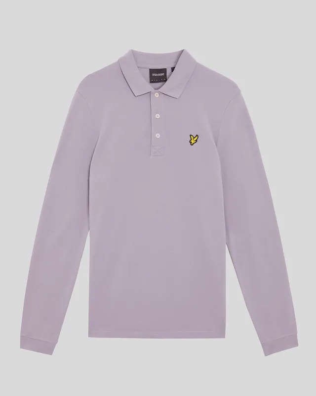 Long Sleeve Cotton Polo Shirt sold by Lyle & Scott product image thumbnail 5