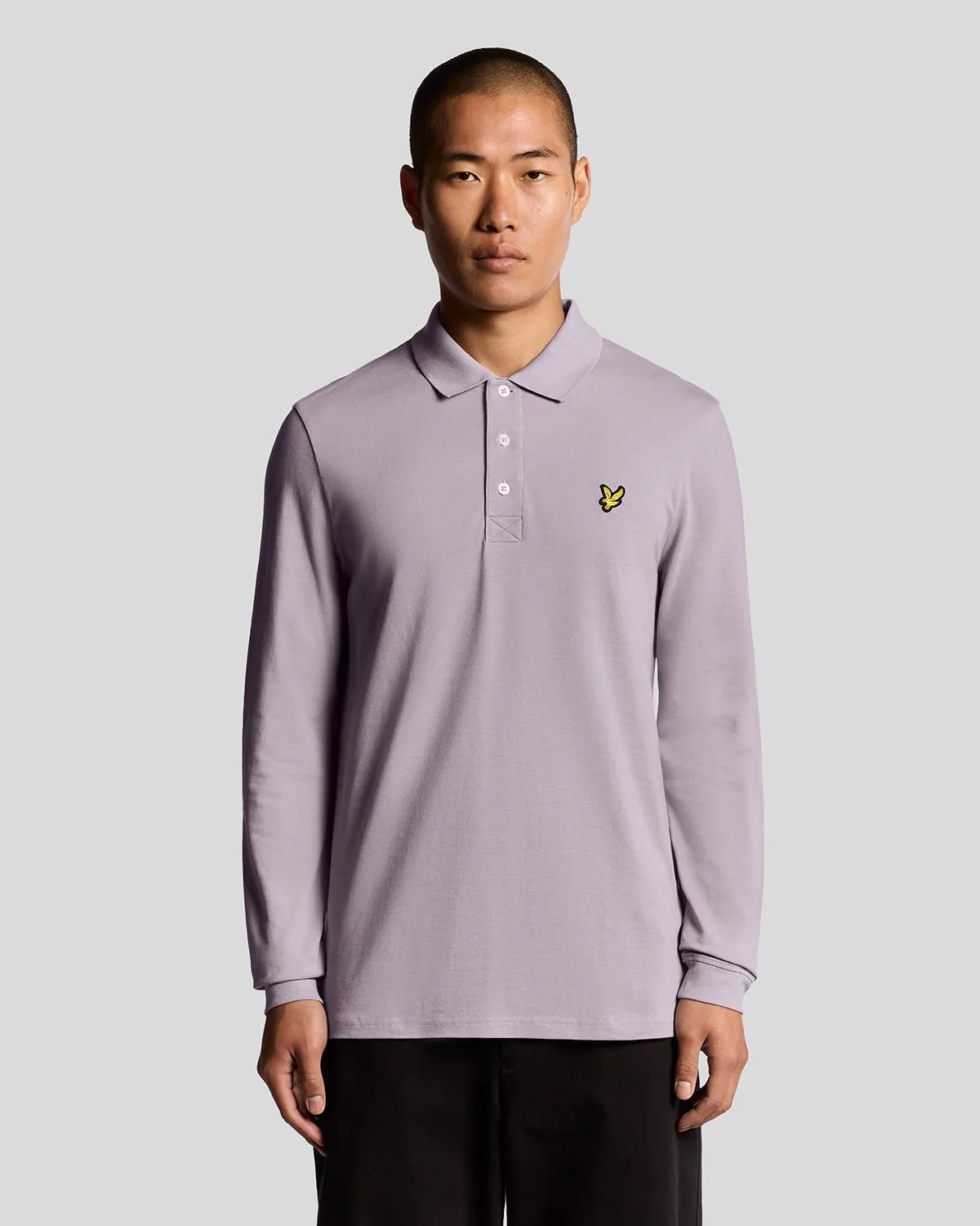 Long Sleeve Cotton Polo Shirt sold by Lyle & Scott