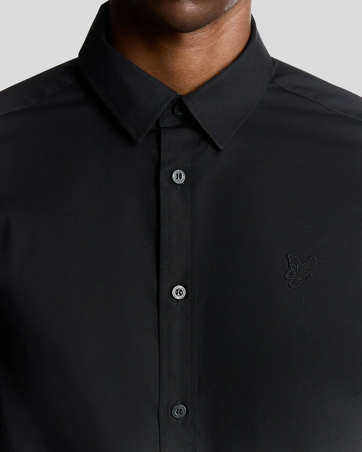Stretch Fabric Poplin Shirt sold by Lyle & Scott product image thumbnail 3